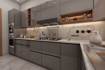 Kitchen in 2 BHK Builder Floor at Sector 115 – for Sale