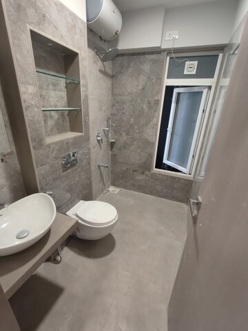 Bathroom in 3 BHK Apartment at Happy Jade Gardens, Ghatkopar East – for Rent