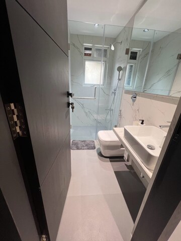 Attached Bathroom in 2 BHK Apartment at Mehr Apartment, Khar West – for Rent