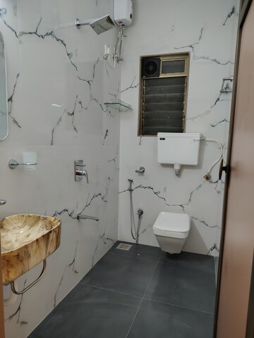 Bathroom in 2 BHK Apartment at Gaurav Garden I, Kandivali West – for Rent