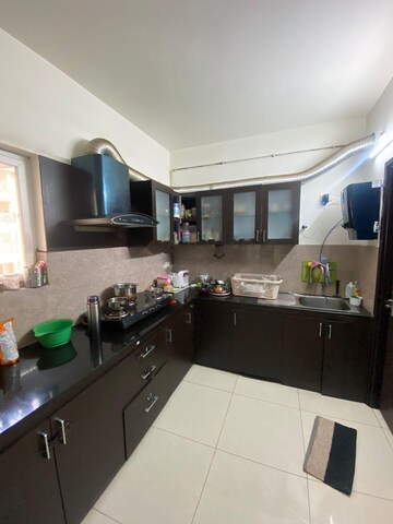 Kitchen in 3 BHK Apartment at Rajapushpa Atria, Gachibowli – for Rent