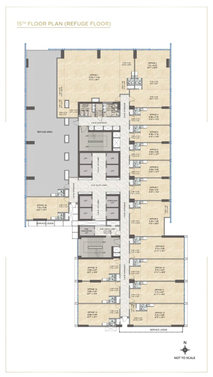 Floor Plan, kalpataru-virtus Commercial Office Space 352 Sq.Ft. In Vikhroli East Mumbai 7928209