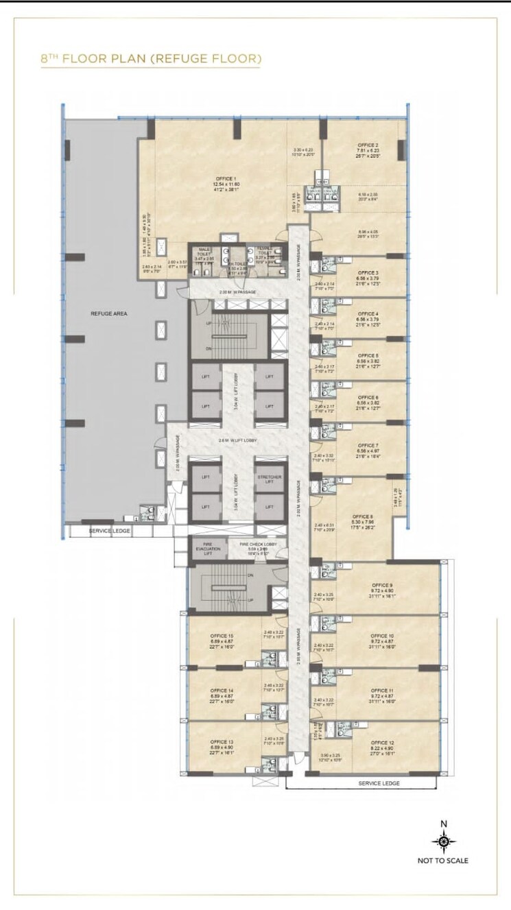 Floor Plan, kalpataru-virtus Commercial Office Space 352 Sq.Ft. In Vikhroli East Mumbai 7928209