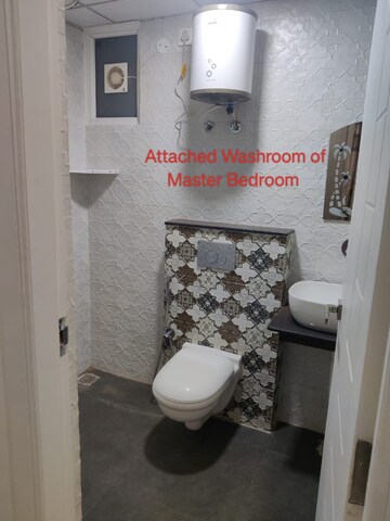 Bathroom in 3 BHK Apartment at Maxxus Elanza, International Airport Road – for Rent