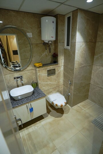 Bathroom in 3.5 BHK Apartment at Rishita Manhattan, Gomti Nagar – for Rent
