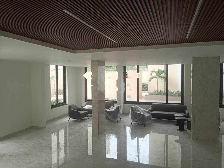 Living Room, ambience-courtyard 3 Bedroom 1850 Sq.Ft. Apartment In Manikonda Hyderabad 7928516