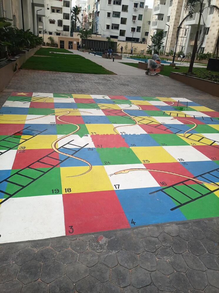 Exterior View, ambience-courtyard 3 Bedroom 1850 Sq.Ft. Apartment In Manikonda Hyderabad 7928516