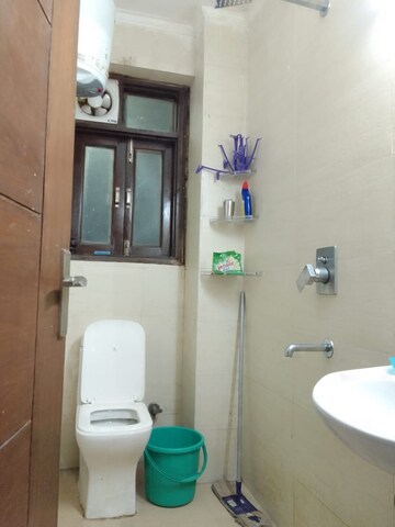 Bathroom in 1 BHK Builder Floor at Paryavaran Complex – for Rent