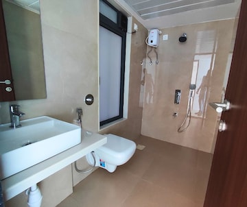 Bathroom in 3 BHK Apartment at Arkade Aspire, Goregaon East – for Rent