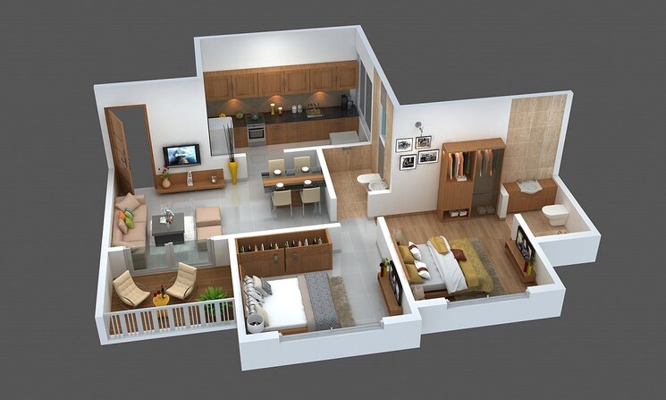undefined, cosmos-county-bella 2 Bedroom 850 Sq.Ft. Apartment In Ghodbunder Road Thane 7929099