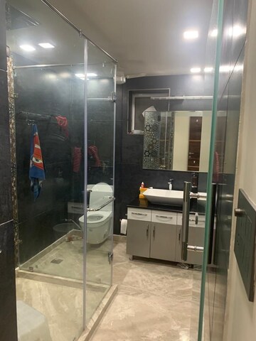 Bathroom in 2 BHK Builder Floor at Freedom Fighters Enclave – for Rent