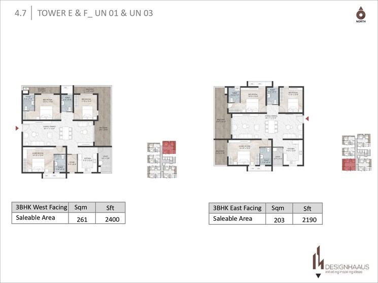 Floor Plan, kondapur 3 Bedroom 1690 Sq.Ft. Apartment In Kondapur Hyderabad 7929145
