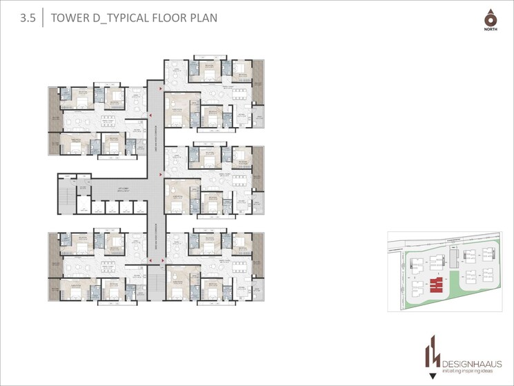 Floor Plan, kondapur 3 Bedroom 1690 Sq.Ft. Apartment In Kondapur Hyderabad 7929145