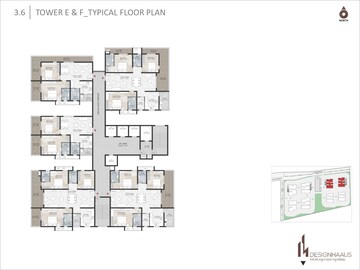Floor Plan in 3 BHK Apartment at Kondapur – for Sale