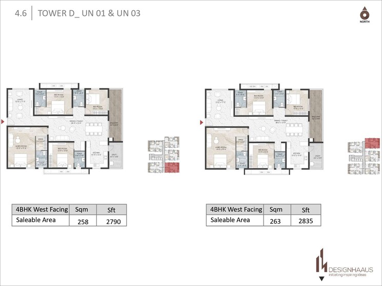 Floor Plan, kondapur 3 Bedroom 1690 Sq.Ft. Apartment In Kondapur Hyderabad 7929145