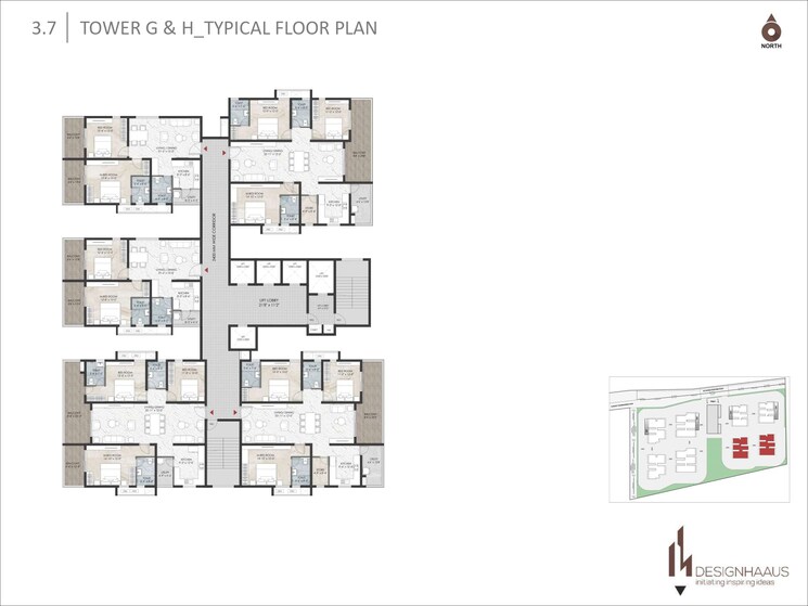 Master Bedroom, kondapur 3 Bedroom 1690 Sq.Ft. Apartment In Kondapur Hyderabad 7929145