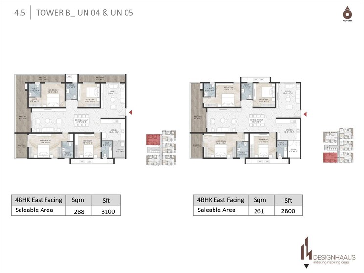Floor Plan, kondapur 3 Bedroom 1690 Sq.Ft. Apartment In Kondapur Hyderabad 7929145