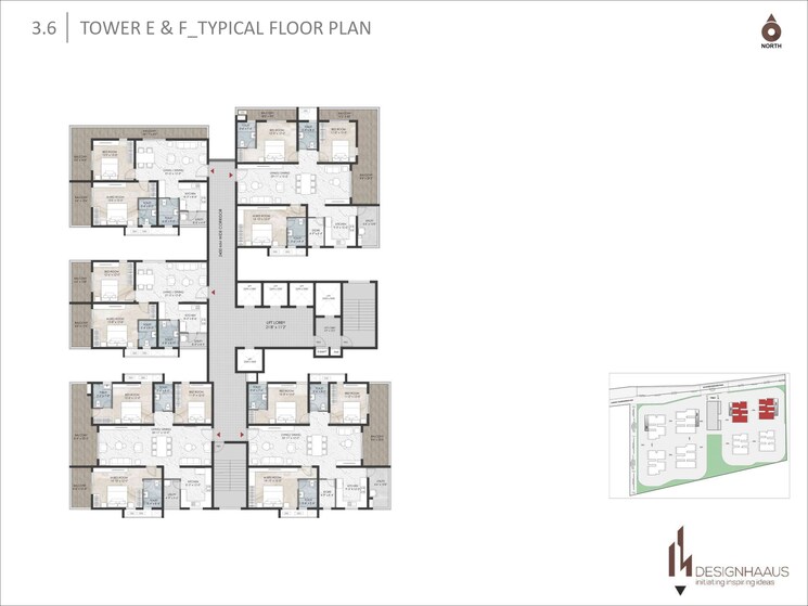 Master Bedroom, kondapur 3 Bedroom 1690 Sq.Ft. Apartment In Kondapur Hyderabad 7929342