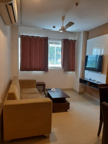 Living Room in 2.5 BHK Apartment at Phoenix Golf Edge, Gachibowli – for Rent