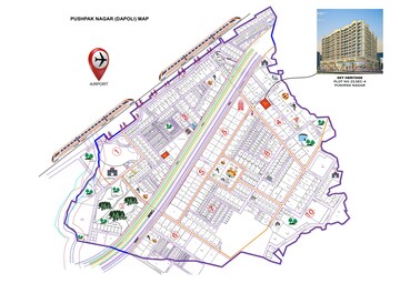 2 BHK Apartment – Map Location View at Sector 4 Pushpak Nagar - for Sale