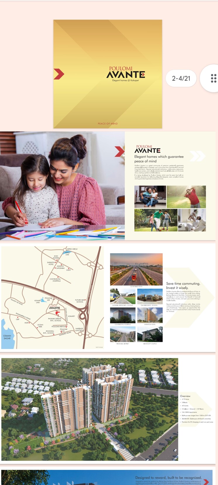 Master Bedroom, poulomi-avante 3 Bedroom 1840 Sq.Ft. Apartment In Kokapet Hyderabad 7929942