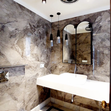 Bathroom in 3 BHK Builder Floor at Greater Kailash – for Rent
