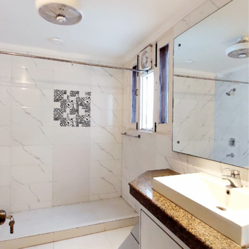 Bathroom in 3 BHK Builder Floor at Greater Kailash – for Rent
