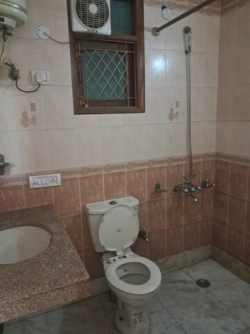 Bathroom in 2 BHK Builder Floor at East Of Kailash – for Rent