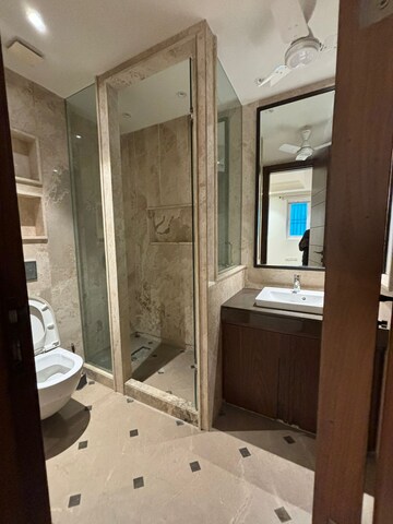 Attached Bathroom in 4 BHK Apartment at Gulmohar Park – for Rent