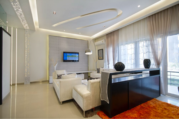 Living Room, sushma-chandigarh-grande 3 Bedroom 1885 Sq.Ft. Apartment In Ghazipur Zirakpur 7930877