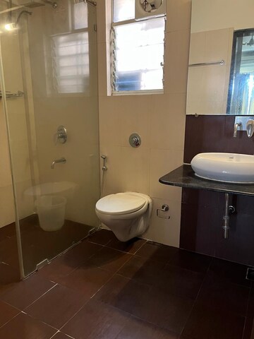 Bathroom in 3 BHK Apartment at Sunshree Society, Kondhwa – for Rent