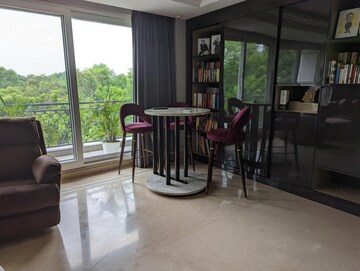 Living Room in 4 BHK Apartment at Saket – for Rent