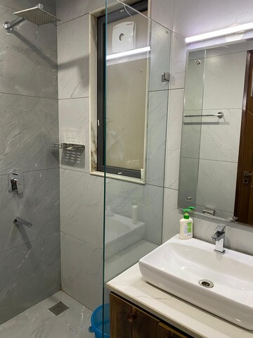 Bathroom in 3 BHK Builder Floor at Dlf Phase I – for Rent