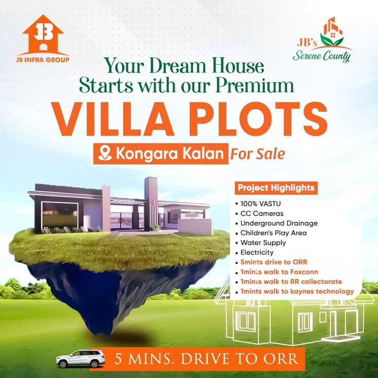 Exterior View, jb-serene-county  167 Sq.Yd. Plot In Kongara Kalan Hyderabad 7931720