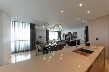 Living Room in 4 BHK Apartment at Embassy One, Bellary Road – for Sale