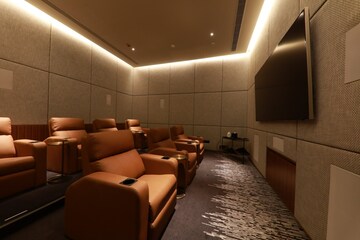 Living Room in 4 BHK Apartment at Embassy One, Bellary Road – for Sale