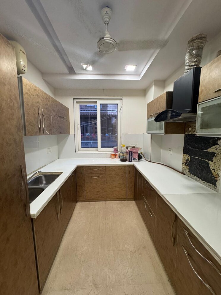 Kitchen, rajouri garden 3 Bedroom 1440 Sq.Ft. Builder Floor In Rajouri Garden Delhi 7932162