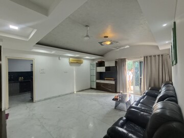 Living Room in 3 BHK Apartment at GP Residency Banjara Hills, Banjara Hills – for Rent