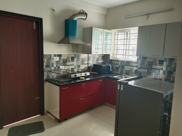 Kitchen in 3 BHK Apartment at Vajras Jasmine County, Puppalaguda – for Rent
