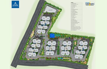 Master Plan in 3 BHK Apartment at Aparna Cyber Heights, Osman Nagar – for Sale