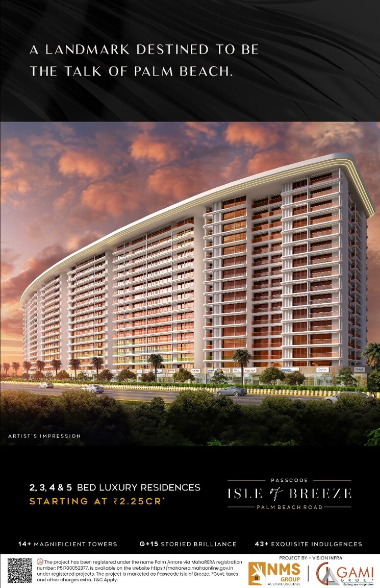 Exterior View, nms-palm-amore 4 Bedroom 2529 Sq.Ft. Builder Floor In Seawoods Sector 46 Navi Mumbai 7932392