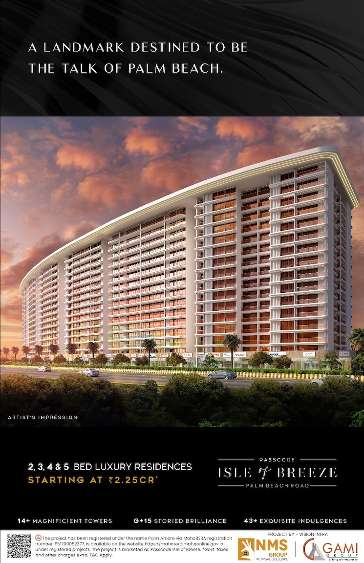 Exterior View, nms-palm-amore 4 Bedroom 2525 Sq.Ft. Builder Floor In Seawoods Sector 46 Navi Mumbai 7932456