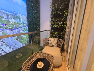 Balcony in 3 BHK Apartment at Sheth Vasant Lawns, Laxmi Nagar – for Rent