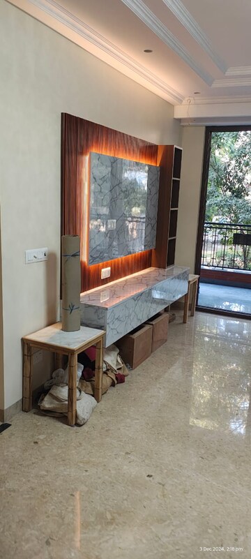 Living Room in 3 BHK Builder Floor at Nizamuddin – for Rent