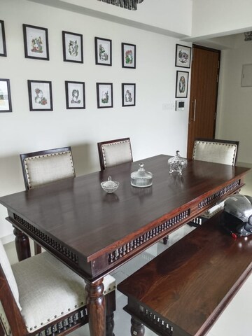 Living Room in 2 BHK Apartment at Lodha Splendora River View, Ghodbunder Road – for Rent