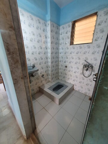 Bathroom in 1 BHK Apartment at Raunak Heights, Ghodbunder Road – for Rent