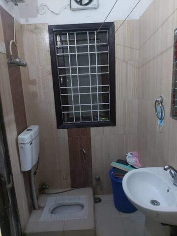 Bathroom in 3 BHK Builder Floor at Chattarpur – for Rent