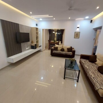 Living Room in 3 BHK Apartment at Kumar Picasso, Hadapsar – for Rent