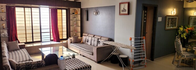 Living Room, bhumiraj-hermitage 4 Bedroom 5400 Sq.Ft. Apartment In Sanpada Navi Mumbai 7933850