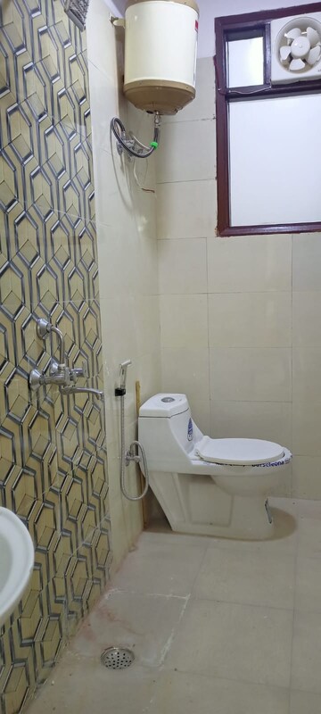 Bathroom in 2 BHK Builder Floor at Chattarpur – for Rent
